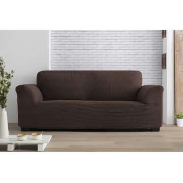 Husa elastica canapea, Belmarti, Milos, 3 locuri, maro