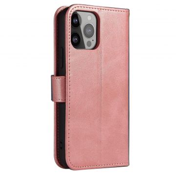 Husa Magnet Wallet Stand compatibila cu iPhone 14 Plus Pink