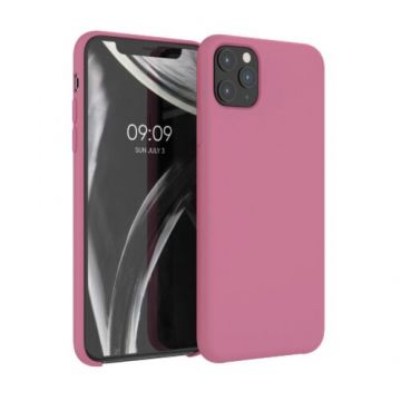 Husa pentru Apple iPhone 11 Pro Max, Silicon, Roz, 49725.167