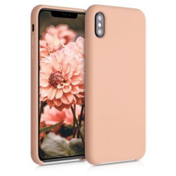 Husa pentru Apple iPhone XS Max, Silicon, Crem, 45909.194