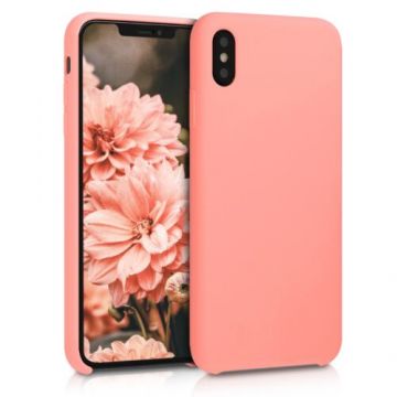 Husa pentru Apple iPhone XS Max, Silicon, Rose Gold, 45909.56