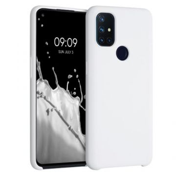 Husa pentru OnePlus Nord N10 5G, Silicon, Alb, 53890.02