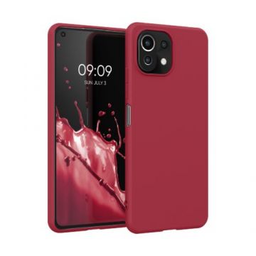 Husa pentru Xiaomi Mi 11 Lite 5G, Silicon, Rosu, 54726.229, Kwmobile