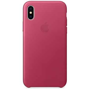 Husa protectie spate Apple piele MQTJ2ZM pink fuchsia pt iPhone X