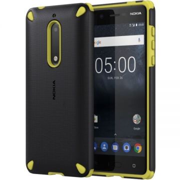 Husa protectie spate cc-502 rugged impact lemon black pt Nokia 5