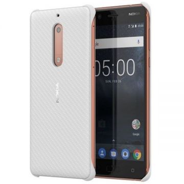 Husa protectie spate cc-803 white carbon fibre design pt Nokia 5