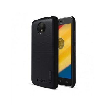 Husa protectie spate Nillkin frosted Black si folie pt Motorola C Plus