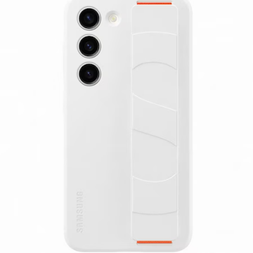 Husa Samsung Silicone Grip pentru Galaxy S23 White