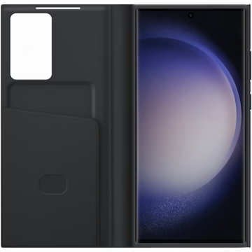 Husa Samsung Smart View Wallet pentru Galaxy S23 Ultra Black