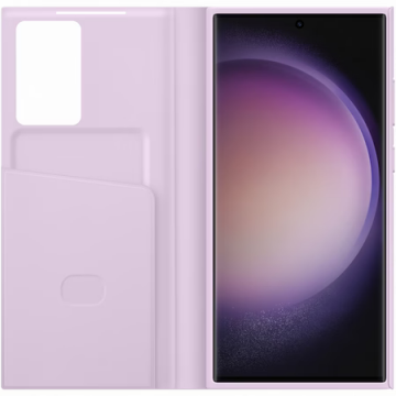 Husa Samsung Smart View Wallet pentru Galaxy S23 Ultra Lavender