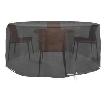 vidaXL Husă mobilier de grădină, 10 ocheți, rotund, Ø260x90 cm