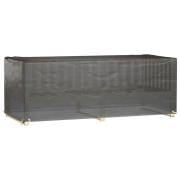 vidaXL Husă pentru mobilier de grădină, 8 ocheți, 192x82x65 cm, pătrat