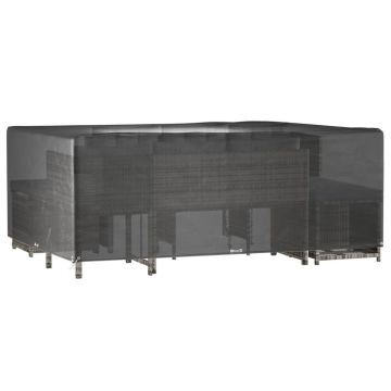 vidaXL Husă pentru mobilier grădină, 16 ocheți, 300x250x90 cm, pătrat