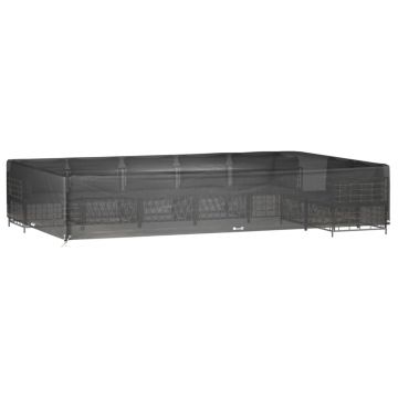 vidaXL Husă pentru mobilier grădină, 16 ocheți, 325x205x60 cm, pătrat