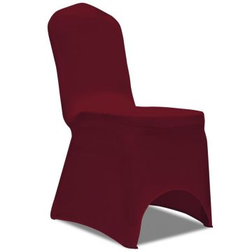 vidaXL Huse de scaun elastice, 18 buc., vișiniu