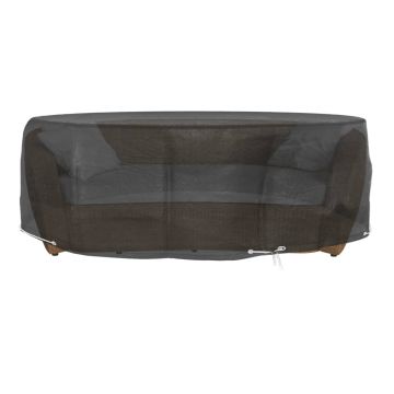 vidaXL Huse mobilier tip insulă, 2 buc., 8 ocheți, rotund, Ø188x50 cm