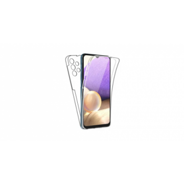 Husa 360 Full Body pentru Samsung Galaxy A04S/A13 5G/A13 4G (Fata TPU si Spate PC),Transparent