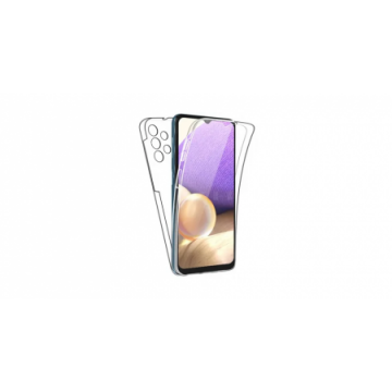 Husa 360 Full Body pentru Samsung Galaxy A04S/A13 5G (Fata TPU si Spate PC),Transparent