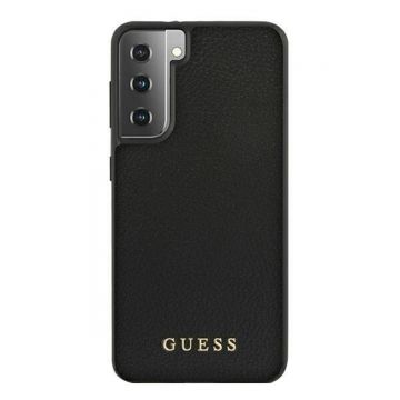 Husa Guess pentru Samsung Galaxy S21+, Model Iridescent, Plastic TPU, GUHCS21MIGLBK, Negru