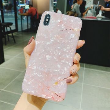 Husa pentru Apple iPhone 11, Luxurious, Marble, Silicon, Roz