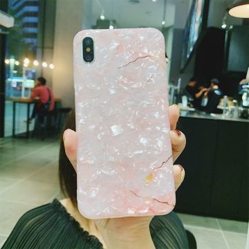 Husa pentru Apple iPhone 11 Pro Max, Luxurious, Marble, Silicon, Roz