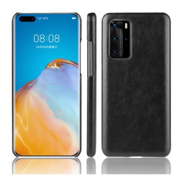 Husa pentru Huawei P40 Pro, Piele, Negru