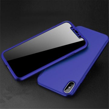Husa pentru iPhone 12 Mini, 360 Coverage, Plastic, Albastru