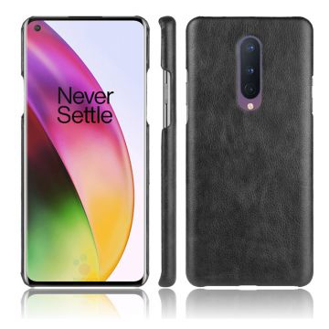 Husa pentru OnePlus 8, Piele, Negru