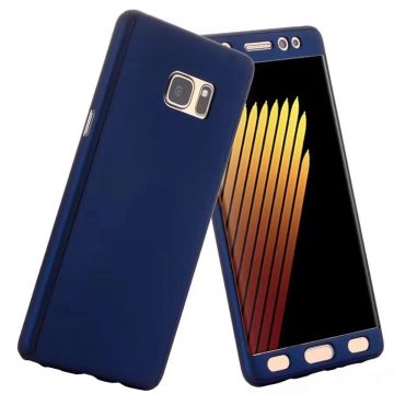Husa pentru Samsung Galaxy A41, 360 Coverage, Plastic, Albastru