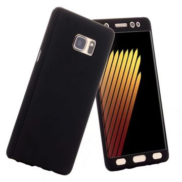 Husa pentru Samsung Galaxy A51 4G, 360 Coverage, Plastic, Negru