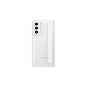 Husa protectie spate Samsung Clear Strap Cover pt Samsung Galaxy S21 FE white