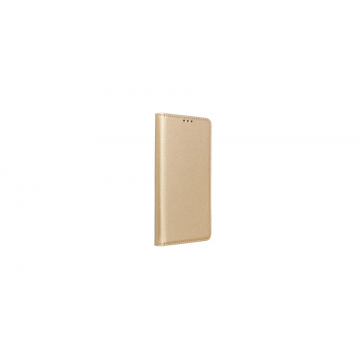 Husa Smart Book Case pentru Samsung A14 4G/ A14 5G cu inchidere magnetica, piele ecologica, Auriu