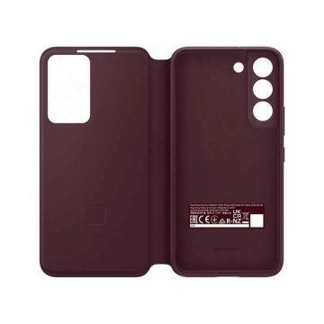 Husa Smart Clear View Cover pt Samsung Galaxy S22+ EF-ZS906CEEGEE burgundy