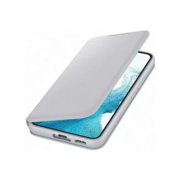 Husa Smart LED View Cover pt Samsung Galaxy S22 EF-NS901PJEGEE light gray