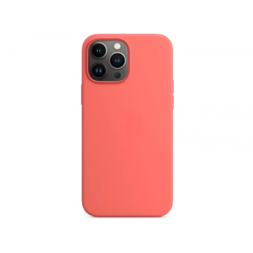 Husa spate si protectie cu Magsafe, Silicon Case pentru Iphone 13, Pink Pomelo