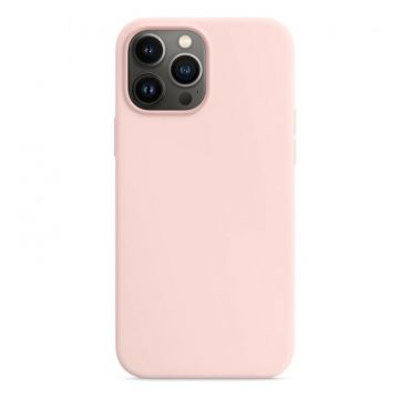 Husa spate si protectie cu Magsafe, Silicon Case pentru Iphone 13 Pro, Chalk Pink
