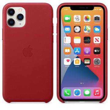 Husa telefon Iphone 11 Pro, Apple, Piele, MWYF2ZM/A, Red