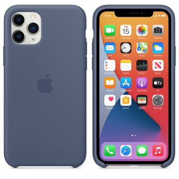 Husa telefon Iphone 11 Pro, Apple, Silicon, MWYR2ZM/A, Alaskan Blue