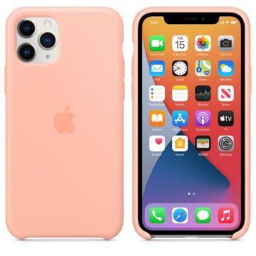 Husa telefon Iphone 11 Pro, Apple, Silicon, MY1E2ZM/A, Grapefruit
