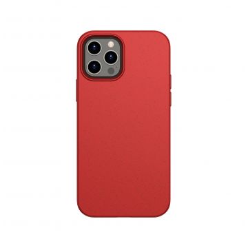 Husa de protectie telefon EnviroBest pentru iPhone 12/12 Pro, EP4, Material biodegradabil, Rosu