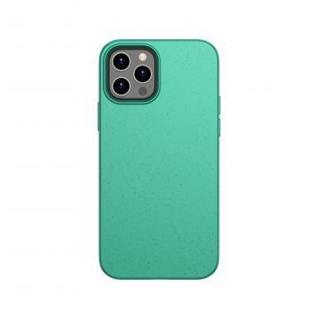 Husa de protectie telefon EnviroBest pentru iPhone 12/12 Pro, EP4, Material biodegradabil, Verde