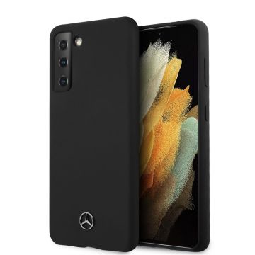 Husa telefon Mercedes pentru Samsung Galaxy S21+, Hard Case, Silicon, MEHCS21MSILBK, Negru
