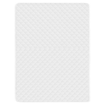 vidaXL Protecție pentru saltea matlasată, alb, 160 x 200 cm, subțire