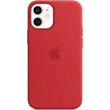 Husa de protectie Apple Silicone Case MagSafe pentru iPhone 12 mini, Red