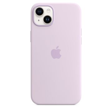 Husa de protectie telefon Apple pentru iPhone 14 Plus, Magsafe, Silicon, Lilac