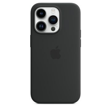 Husa de protectie telefon Apple pentru iPhone 14 Pro, Magsafe, Silicon, Midnight