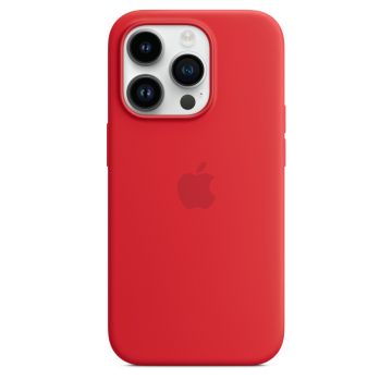 Husa de protectie telefon Apple pentru iPhone 14 Pro, Magsafe, Silicon, Red