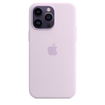Husa de protectie telefon Apple pentru iPhone 14 Pro Max, Magsafe, Silicon, Lilac