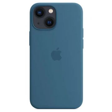 Husa telefon Apple pentru Apple iPhone 13 mini, Silicone Case, MagSafe, Blue Jay (Seasonal Fall 2021)