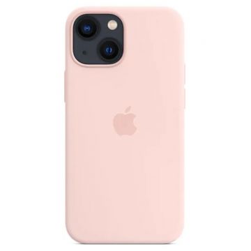 Husa telefon Apple pentru Apple iPhone 13 mini, Silicone Case, MagSafe, Chalk Pink